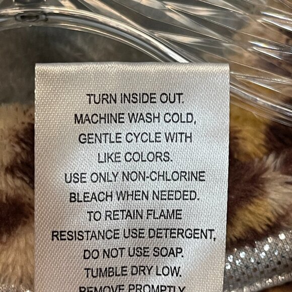 Cuddl Duds Girls Sassy Animal Cheetah Print Soft Cozy Lounge Sleepwear Robe S - Picture 11 of 12